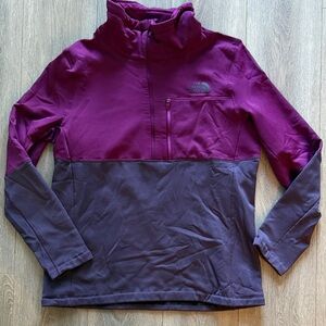 The North Face Maroon and Dark Gray quarter zip